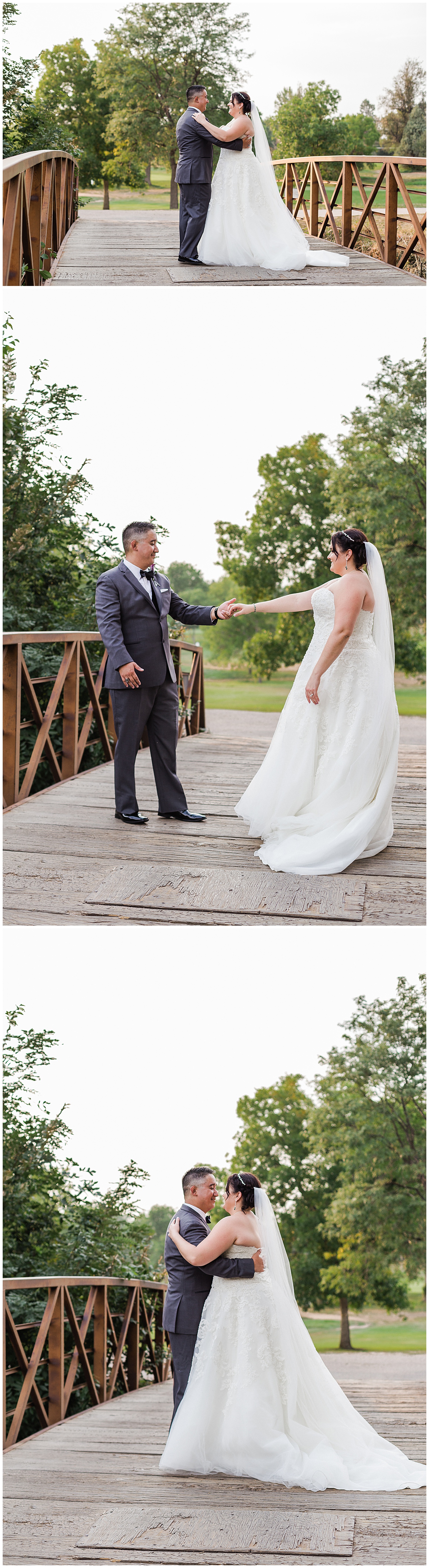 Wellshire Event Center Wedding bridge photo