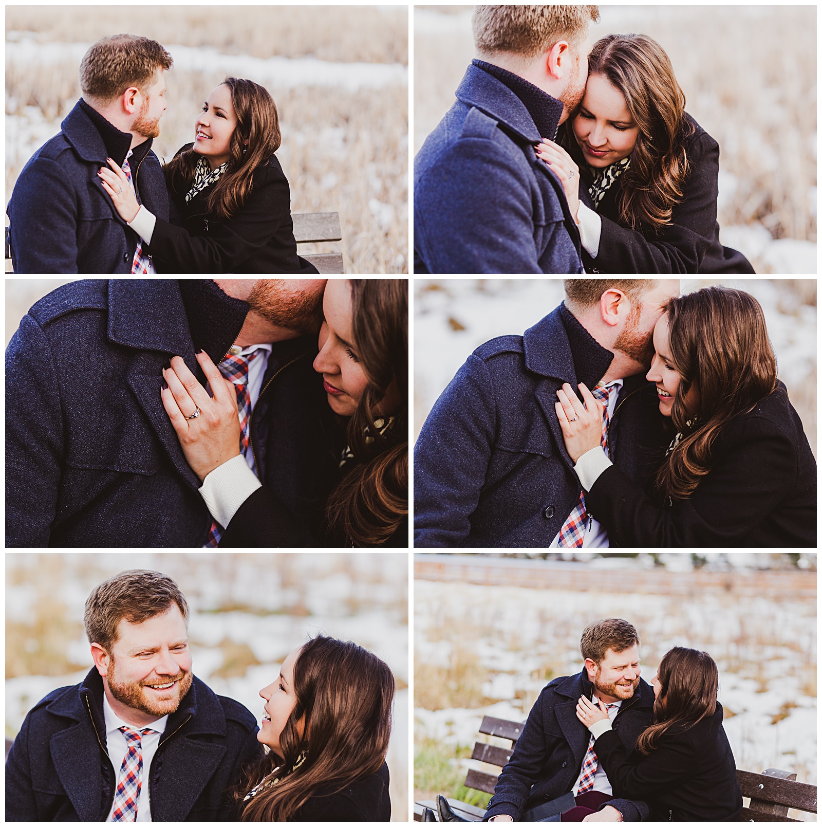 mountain spring engagement session