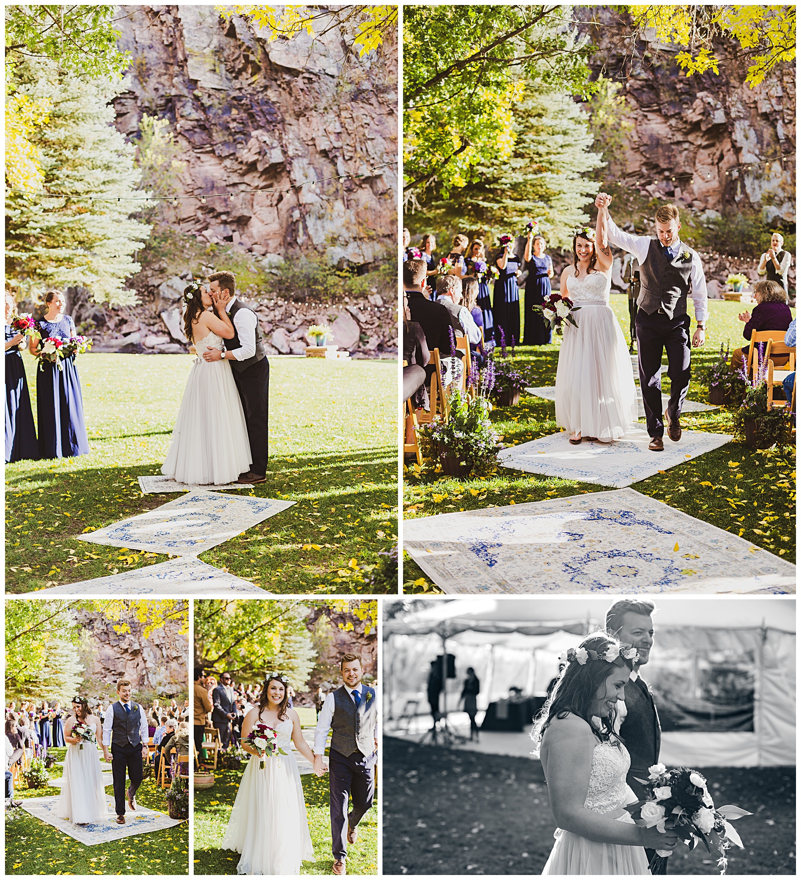 river bend wedding fall wedding in colorado