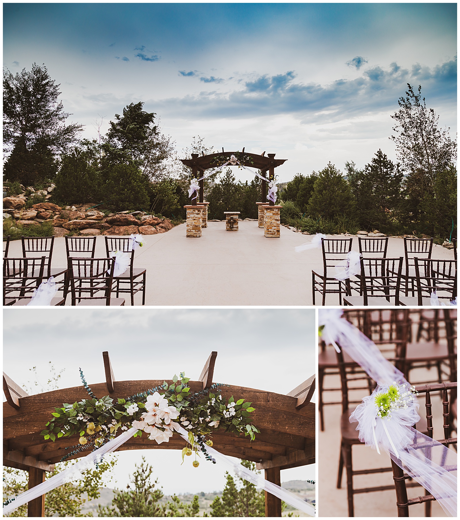 ceremony at willow ridge manor in morrison, co