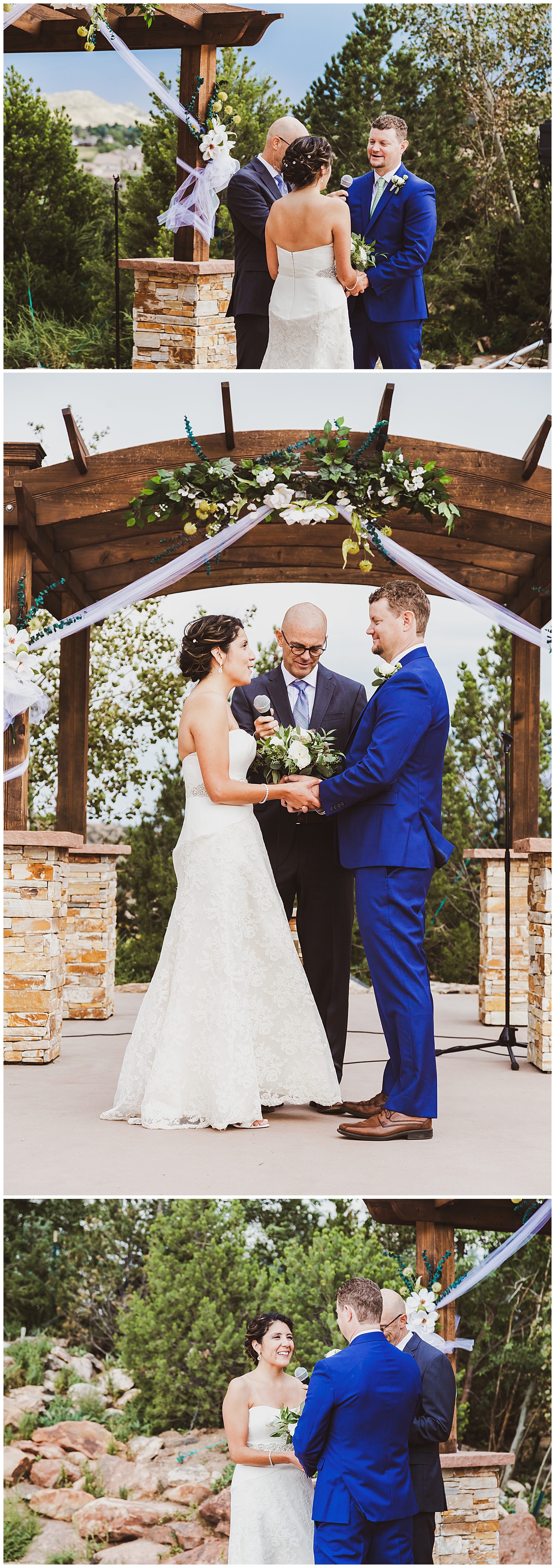 intimate wedding at willow ridge manor in morrison, co