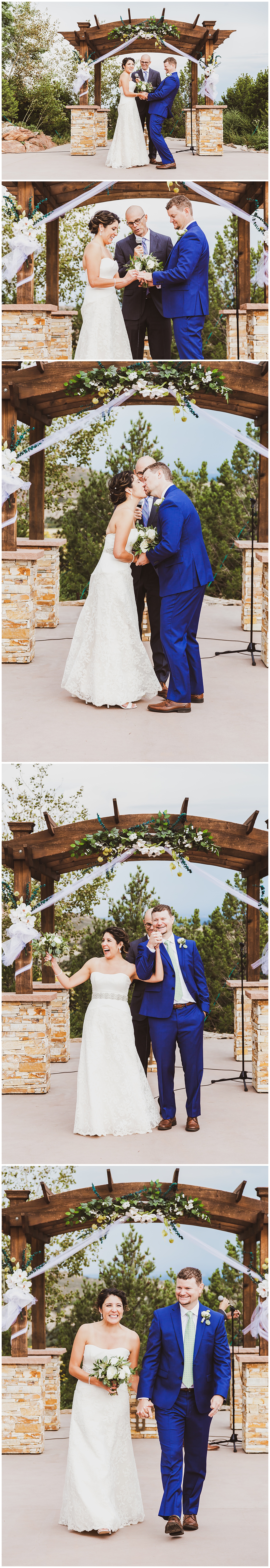 small wedding at willow ridge manor in morrison, co