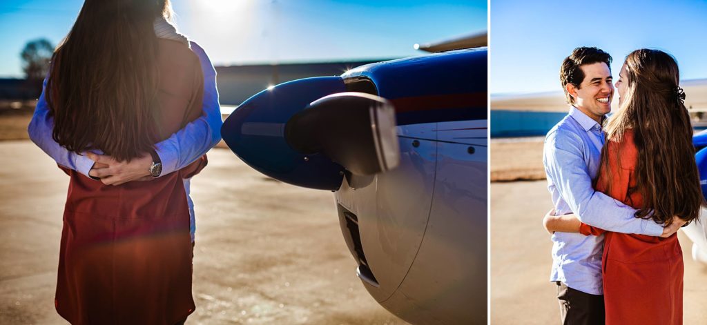 engagement photos with cessna