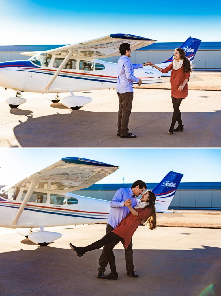 engagement pictures with cessna