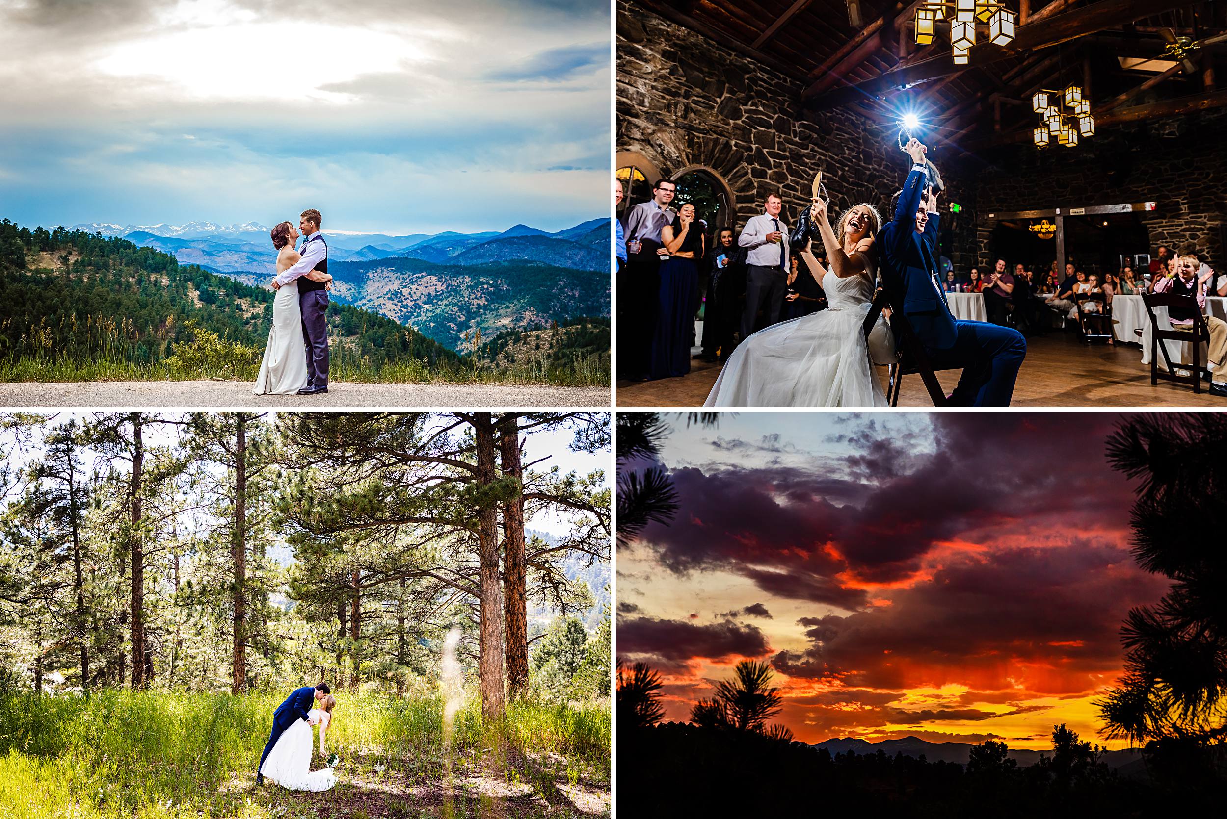 Chief Hosa Lodge is an affordable wedding venue in Denver with a mountain and rustic feel.