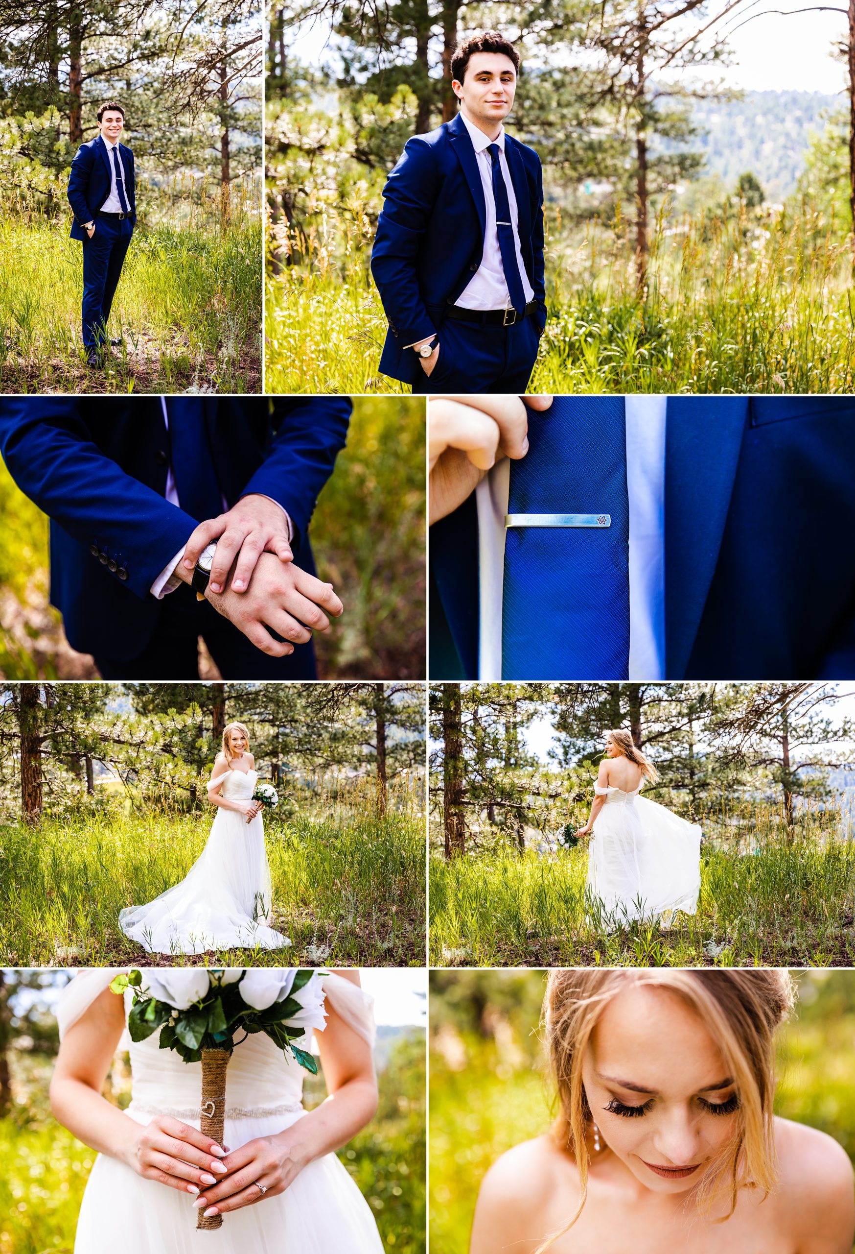 Bride and groom portraits 